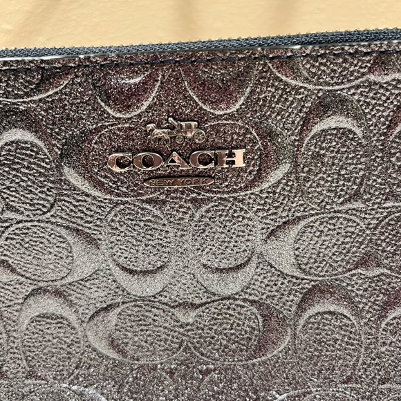 Gunmetal Coach Purse - Picture 2 of 6